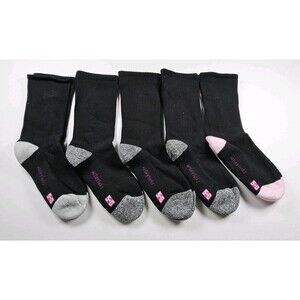 All Day Socks By Underworks Women's Lot Of 5 Pairs Crew Socks Size 5-8